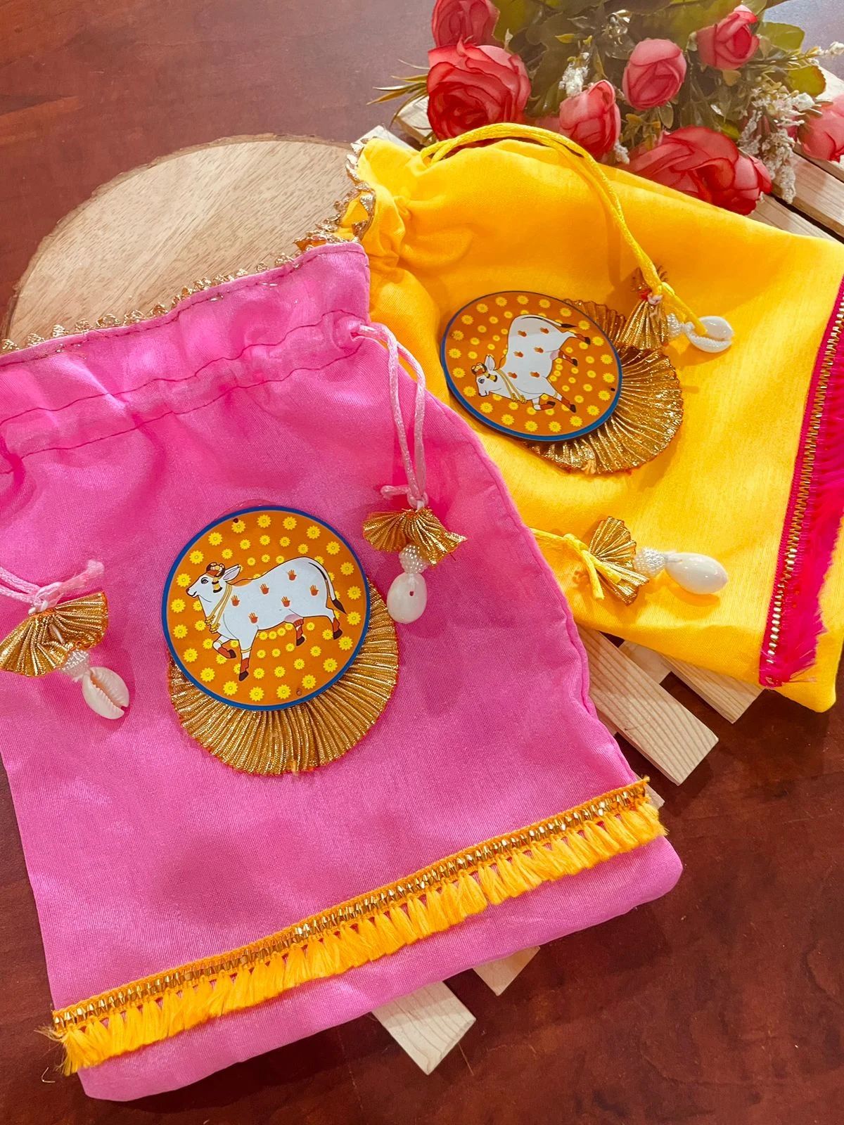 Satin Pichwai Potli (Pack of 20)